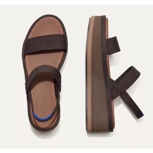 Rothy’s Cardamom Brown Platform WedgeSandals sz 7 SOLD OUT